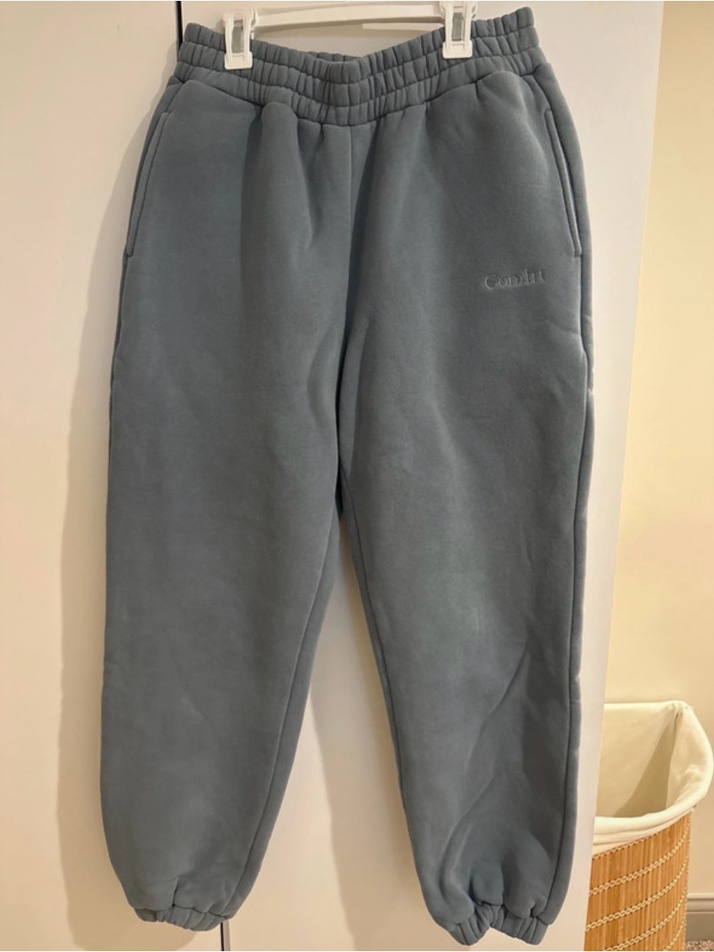 Dusty Blue Comfrt Fleece Joggers